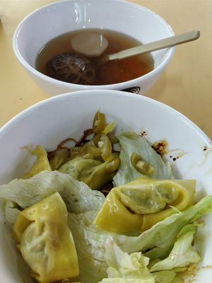 Ask for no egg and get 2 wanton as replacement. at San Ho Gourmet 三和美食 in Central Singapore