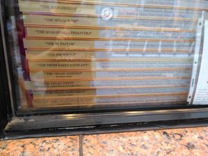 Vegan Pizza slices at NY Pizza Suprema in New York City