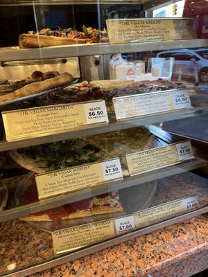 Vegan slice options    at NY Pizza Suprema in New York City