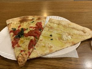 Vegan Margherita and Vegan White   at NY Pizza Suprema in New York City