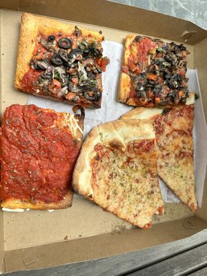Vegan slices   at NY Pizza Suprema in New York City