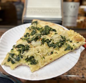 The Vegan Alfredo Pizza #Veganuary at NY Pizza Suprema in New York City