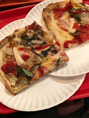 Grandma vegan at NY Pizza Suprema in New York City