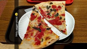 Vegan margherita at NY Pizza Suprema in New York City