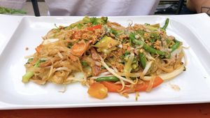 noodle dish at Good Morning Vietnam Vegan in Berlin