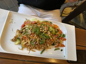 rice band noodles with vegetables  at Good Morning Vietnam Vegan in Berlin