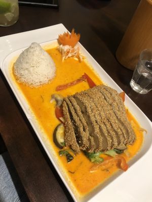 Red curry duck   at Good Morning Vietnam Vegan in Berlin