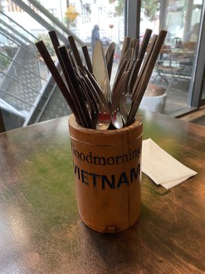 Chopsticks and cutlery  at Good Morning Vietnam Vegan in Berlin