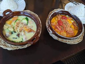 The vang and the kiem chay curries at Good Morning Vietnam Vegan in Berlin