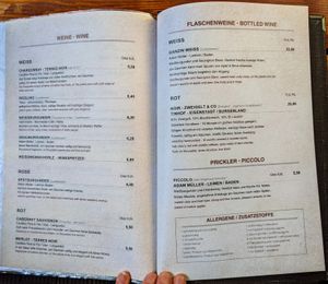 Menu page at Good Morning Vietnam at Good Morning Vietnam Vegan in Berlin