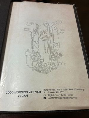 Menu  at Good Morning Vietnam Vegan in Berlin