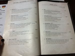 Menu  at Good Morning Vietnam Vegan in Berlin