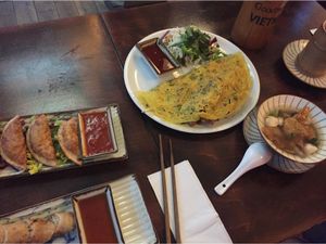 Nice pairing of starters and dips. at Good Morning Vietnam Vegan in Berlin