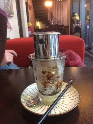 Iced coffee at Good Morning Vietnam Vegan in Berlin