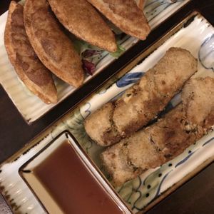 Dumplings and spring rolls  at Good Morning Vietnam Vegan in Berlin