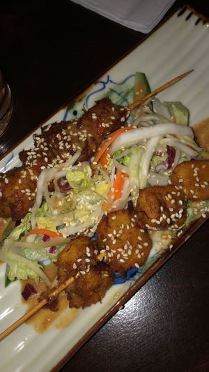 Kurkuma Hähnchenspieß at Good Morning Vietnam Vegan in Berlin