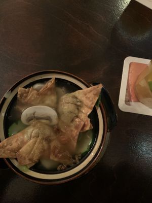 So good - dumpling soup as a starter at Good Morning Vietnam Vegan in Berlin