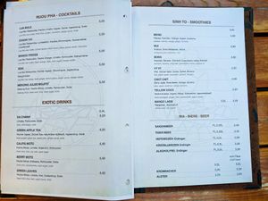 some of the menu for Good Morning Vietnam Vegan at Good Morning Vietnam Vegan in Berlin