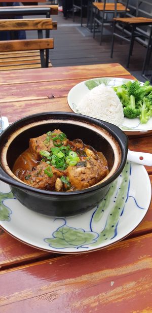 Tofu stuffed with seitan and shiitake at Good Morning Vietnam Vegan in Berlin