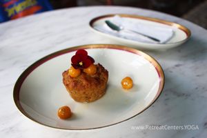 Muffin served at Casa Lėlytė in Bogota