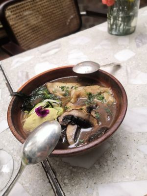 Sopa de miso at Casa Lėlytė in Bogota