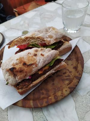 El plato más rico. Sandwich por fi pruébalo. at Casa Lėlytė in Bogota
