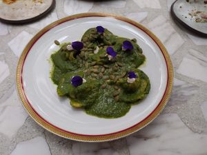 Raviolis at Casa Lėlytė in Bogota