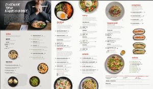 Menu at Wagamama in Ayia Napa