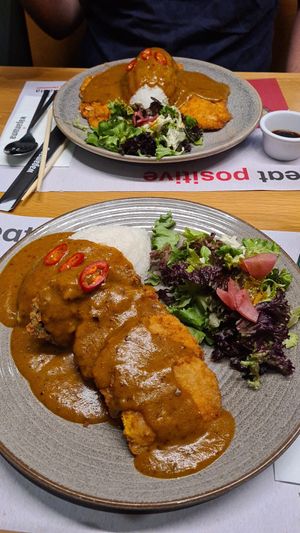 Vegan katsu curry at Wagamama in Ayia Napa