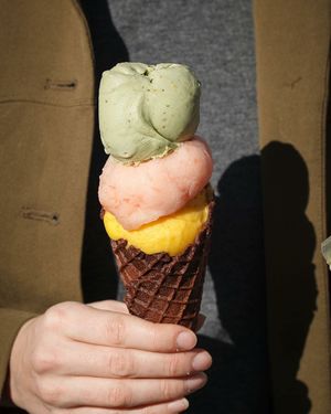 Sorbet at Buza in Tel Aviv