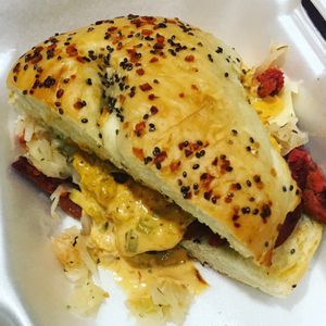 Reuben-ah-mazing!!!  at MeMe's Twisted Potato in Little Rock