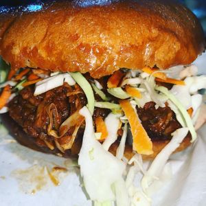 Hickory Smoked BBQ Jackfruit  at MeMe's Twisted Potato in Little Rock