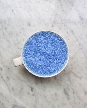 Blue Spirulina Latte  at Matcha Bar - Helgolandsgade in Copenhagen