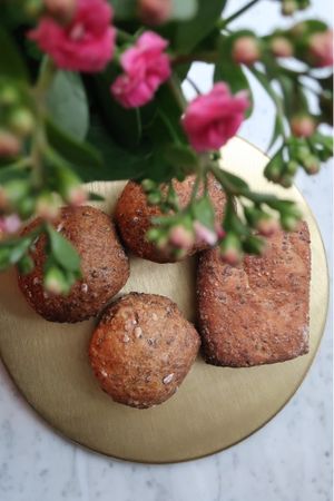 Glutenfree vegan bread  at Matcha Bar - Helgolandsgade in Copenhagen