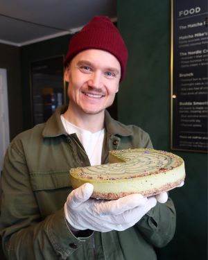 Vegan cake  at Matcha Bar - Helgolandsgade in Copenhagen