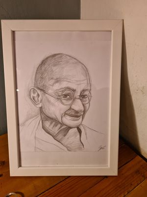 Ghandi at Gandhi's Cafe in Ambleside