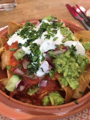 Vegan nachos  at Gandhi's Cafe in Ambleside