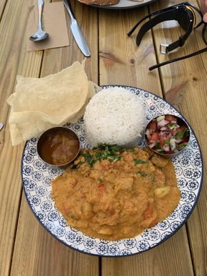 Vegan Korma at Gandhi's Cafe in Ambleside