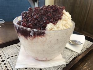 Vegan 팥빙수! Patbingsu  at La Bonne Tarte in Seoul