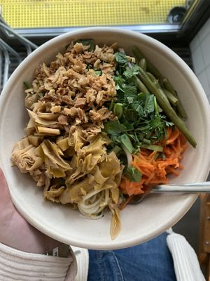 noodles with veggie mix  at Dvanast Dusi in Bratislava