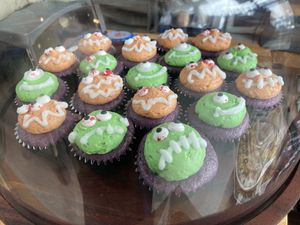 Vegan ube cupcakes at The Greenery Creamery  in Orlando