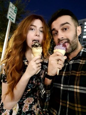 Speculoos and blueberry lavender at The Greenery Creamery  in Orlando