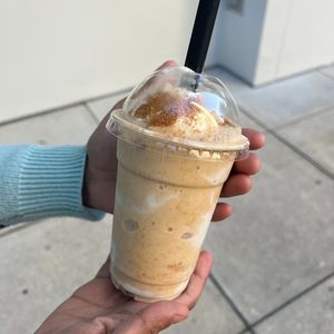 pumpkin biscoff milkshake at The Greenery Creamery  in Orlando