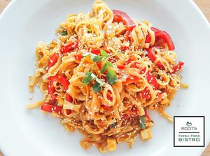 asian at Roots Fresh Food Bistro in Prague