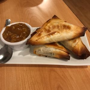 Samosas at Serendib in Ellsworth