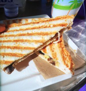 Vegan Cheese & Mushroom Toastie at Wisdom Health Lab in Whitsunday