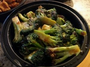 broccoli in brown sauce at Big Panda in Alexandria