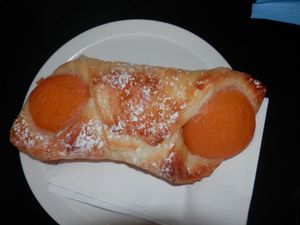 Apricot croissant at Caffe Nero in Spalding