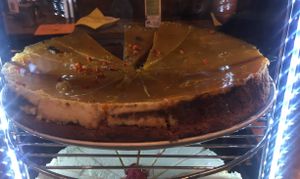 caramel cake  at Caffe Nero in Spalding