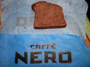 Walnut cake at Caffe Nero in Spalding